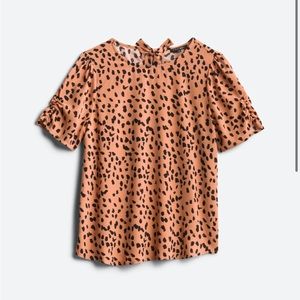 Claudia Ruched Sleeve Blouse